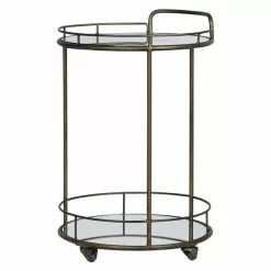 Dunelm Pimlico Antique Brass Drinks Trolley 7 Dunelm Pimlico Antique Brass Drinks Trolley -dining room furniture Shop 1000081972 alt01