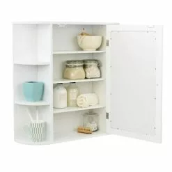 Lloyd Pascal Verona White Mirror Cabinet -dining room furniture Shop 1000087266 alt02