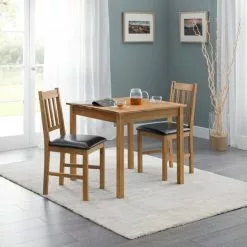 Julian Bowen Coxmoor Oak Square Dining Table -dining room furniture Shop 1000097629 alt02