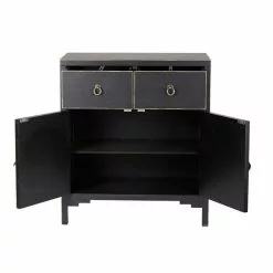 Dunelm Hanna 2 Drawer & 1 Door Chest, Black 10 Dunelm Hanna 2 Drawer & 1 Door Chest, Black -dining room furniture Shop 1000106945 alt02