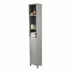 Lloyd Pascal Rimini Grey Tall Cabinet -dining room furniture Shop 1000114251 alt04