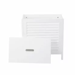 Lloyd Pascal White Tuscany Laundry Hamper -dining room furniture Shop 1000133522 alt02