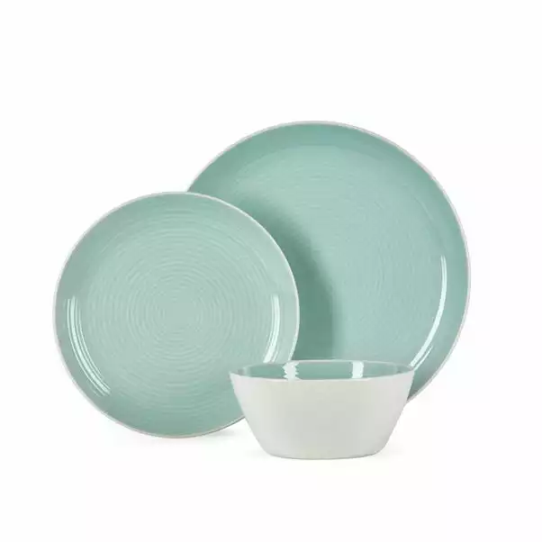 Dunelm Lulworth Seafoam 12 Piece Dinner Set 5 Dunelm Lulworth Seafoam 12 Piece Dinner Set - Image 3