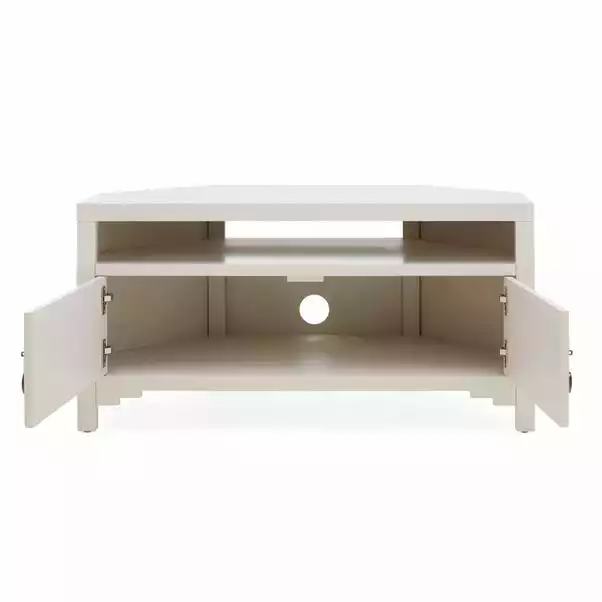 Dunelm Hanna Oyster Corner TV Stand 5 Dunelm Hanna Oyster Corner TV Stand - Image 3