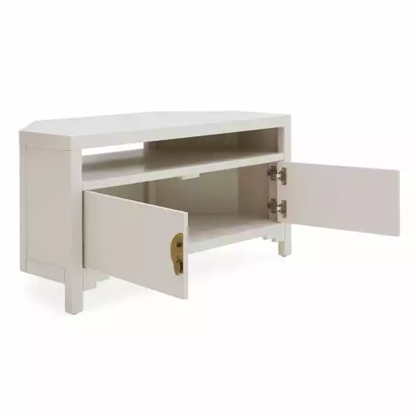 Dunelm Hanna Oyster Corner TV Stand 6 Dunelm Hanna Oyster Corner TV Stand - Image 4