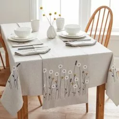 Dunelm Scandi Floral Tablecloth 9 Dunelm Scandi Floral Tablecloth -dining room furniture Shop 1000149864 alt03