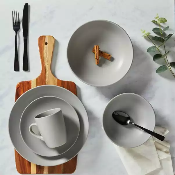 Dunelm Set Of 4 Grey Stoneware Mugs 4 Dunelm Set Of 4 Grey Stoneware Mugs - Image 2