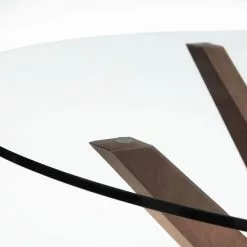 Julian Bowen Chelsea Round Glass Table -dining room furniture Shop 1000157378 alt02