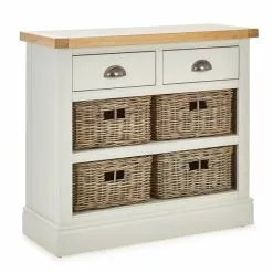 Dunelm Compton Ivory Console Table With Baskets 10 Dunelm Compton Ivory Console Table With Baskets -dining room furniture Shop 1000157740 alt02