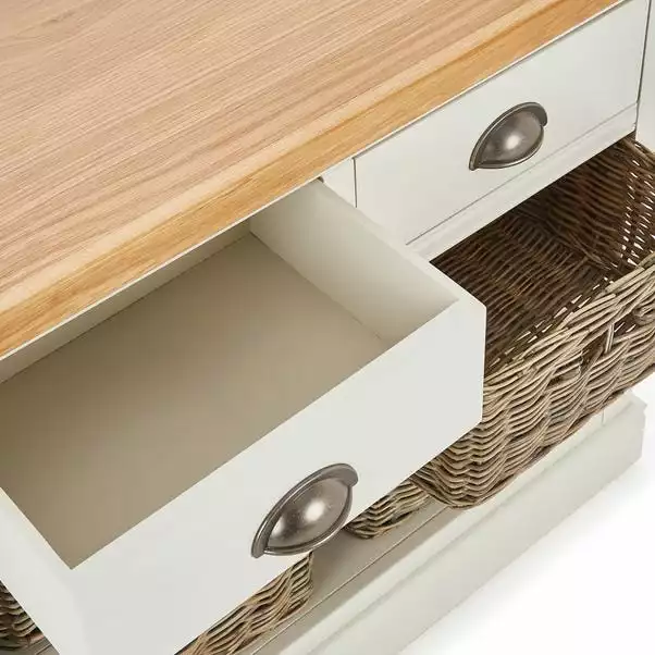 Dunelm Compton Ivory Console Table With Baskets 7 Dunelm Compton Ivory Console Table With Baskets - Image 5