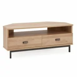 Dunelm Fulton Oak Effect Corner TV Stand -dining room furniture Shop 1000157783 alt03