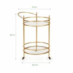 Dunelm Harper Drinks Trolley 11 Dunelm Harper Drinks Trolley -dining room furniture Shop 1000157792 alt08