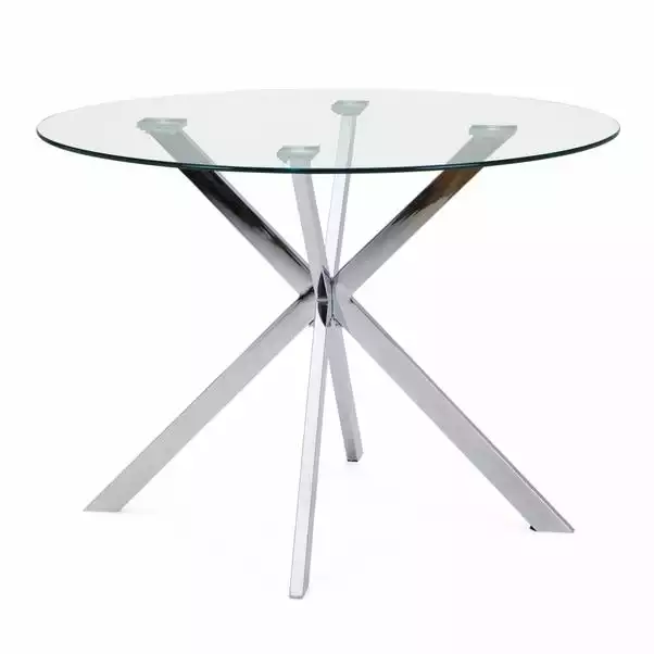 Dunelm Lumia Glass Round Table 5 Dunelm Lumia Glass Round Table - Image 3