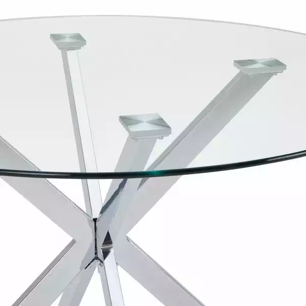 Dunelm Lumia Glass Round Table 6 Dunelm Lumia Glass Round Table - Image 4