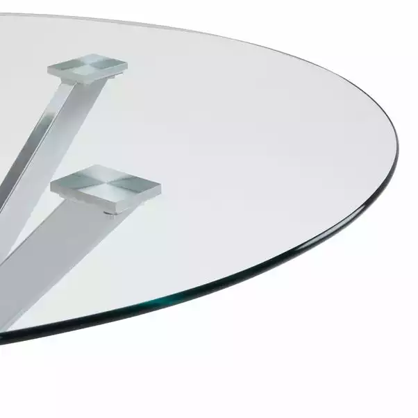 Dunelm Lumia Glass Round Table 7 Dunelm Lumia Glass Round Table - Image 5