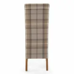Dunelm Chester Set Of 2 Dining Chairs Natural Woven Check -dining room furniture Shop 1000157944 alt04