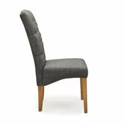 Dunelm Darcy Set Of 2 Dining Chairs Charcoal 11 Dunelm Darcy Set Of 2 Dining Chairs Charcoal -dining room furniture Shop 1000157947 alt02