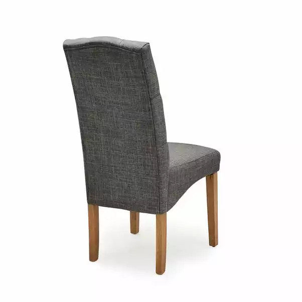 Dunelm Darcy Set Of 2 Dining Chairs Charcoal 7 Dunelm Darcy Set Of 2 Dining Chairs Charcoal - Image 5