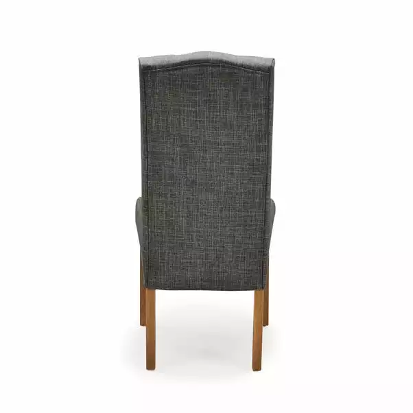 Dunelm Darcy Set Of 2 Dining Chairs Charcoal 8 Dunelm Darcy Set Of 2 Dining Chairs Charcoal - Image 6