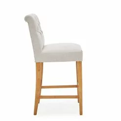 Dunelm Newbury Bar Stool Natural Linen 12 Dunelm Newbury Bar Stool Natural Linen -dining room furniture Shop 1000157975 alt03