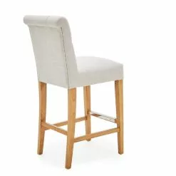 Dunelm Newbury Bar Stool Natural Linen 13 Dunelm Newbury Bar Stool Natural Linen -dining room furniture Shop 1000157975 alt04
