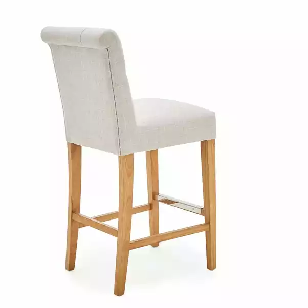 Dunelm Newbury Bar Stool Natural Linen 8 Dunelm Newbury Bar Stool Natural Linen - Image 6