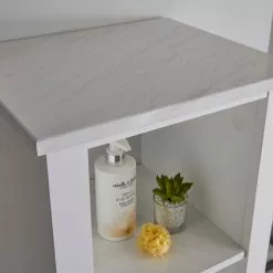 Lloyd Pascal Marble Effect Tall Cabinet -dining room furniture Shop 1000160242 alt05