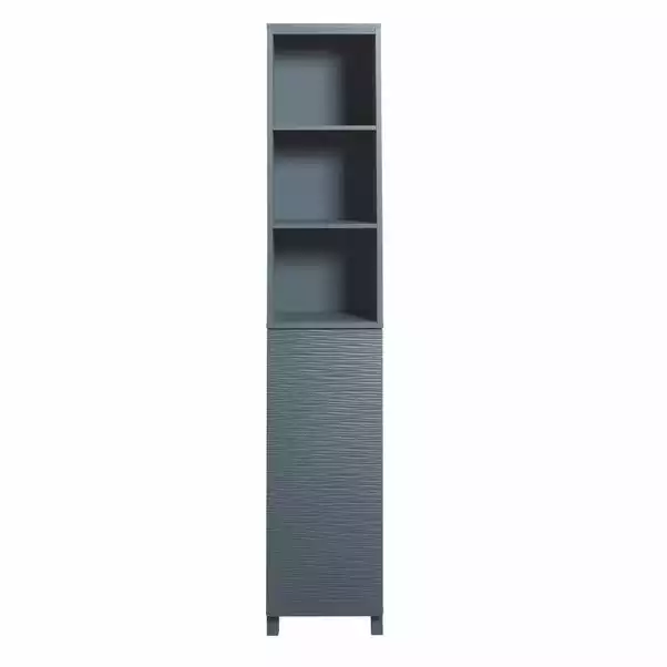 Lloyd Pascal Grey Wave Tall Cabinet 4 Lloyd Pascal Grey Wave Tall Cabinet - Image 2