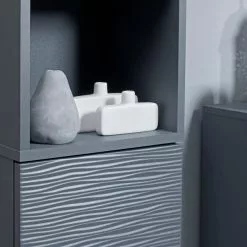 Lloyd Pascal Grey Wave Tall Cabinet 13 Lloyd Pascal Grey Wave Tall Cabinet -dining room furniture Shop 1000160243 alt05