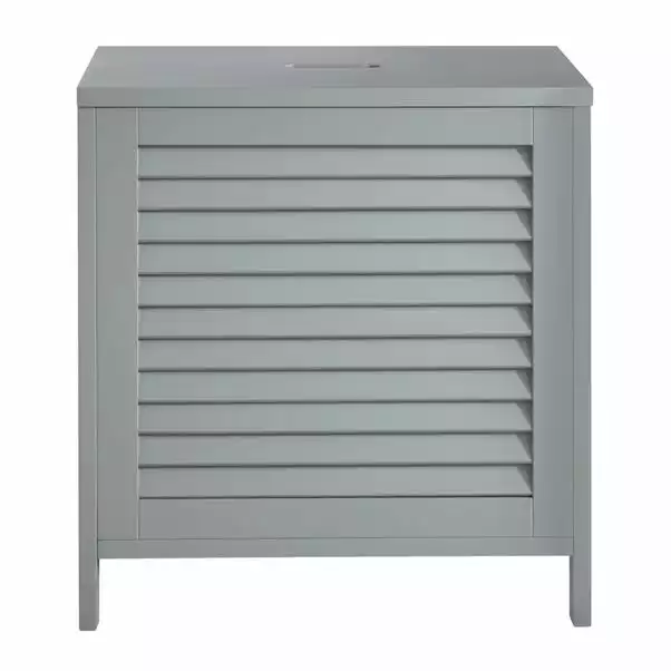 Lloyd Pascal Grey Tuscany Laundry Hamper 4 Lloyd Pascal Grey Tuscany Laundry Hamper - Image 2