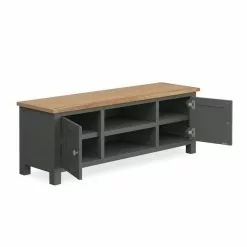 Dunelm Bromley Black Wide TV Stand 11 Dunelm Bromley Black Wide TV Stand -dining room furniture Shop 1000162403 alt03