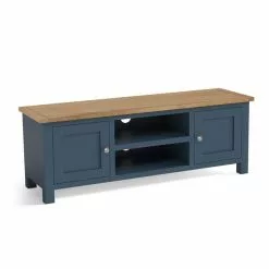 Dunelm Bromley Blue Wide TV Stand -dining room furniture Shop 1000162404 alt02