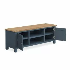 Dunelm Bromley Blue Wide TV Stand -dining room furniture Shop 1000162404 alt03