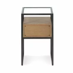 Dunelm Dillon Side Table Oak -dining room furniture Shop 1000162426 alt05
