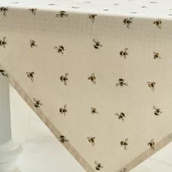 Dunelm Bees Wipe Clean Tablecloth -dining room furniture Shop 1000163518 alt02