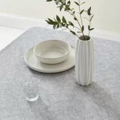 Dunelm Grey Wipe Clean Tablecloth -dining room furniture Shop 1000163519 alt02