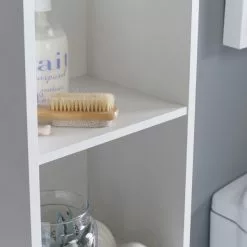 Lloyd Pascal White Wave Tall Cabinet -dining room furniture Shop 1000169005 alt03