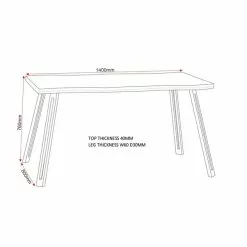 Seconique Quebec Wave Dining Table 7 Seconique Quebec Wave Dining Table -dining room furniture Shop 1000169765 alt02