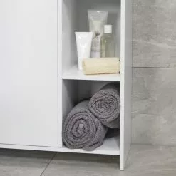 Lloyd Pascal Jaxon White Console Unit With Open Shelves 10 Lloyd Pascal Jaxon White Console Unit With Open Shelves -dining room furniture Shop 1000182102 alt02