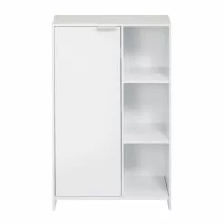 Lloyd Pascal Jaxon White Console Unit With Open Shelves 12 Lloyd Pascal Jaxon White Console Unit With Open Shelves -dining room furniture Shop 1000182102 alt04
