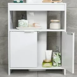 Lloyd Pascal Jaxon White Under Sink Unit With Open Shelf 10 Lloyd Pascal Jaxon White Under Sink Unit With Open Shelf -dining room furniture Shop 1000182103 alt02