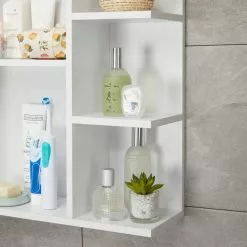 Lloyd Pascal Jaxon White Single Door Wall Cabinet With Open Shelves 11 Lloyd Pascal Jaxon White Single Door Wall Cabinet With Open Shelves -dining room furniture Shop 1000182104 alt03