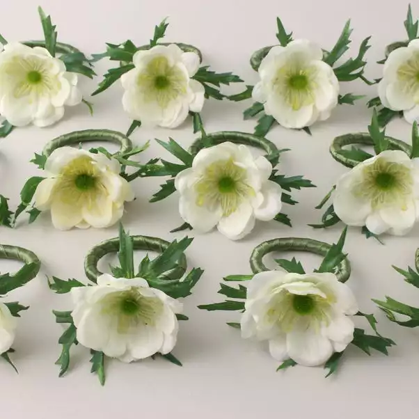 Dunelm Set Of 12 Anemone Napkin Rings 7cm 5 Dunelm Set Of 12 Anemone Napkin Rings 7cm - Image 3