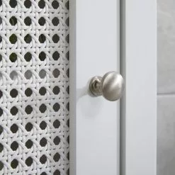 Lloyd Pascal Palermo Cane White Single Door Cabinet -dining room furniture Shop 1000185509 alt03