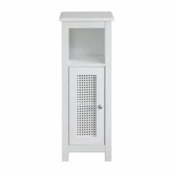 Lloyd Pascal Palermo Cane White Single Door Cabinet -dining room furniture Shop 1000185509 alt04