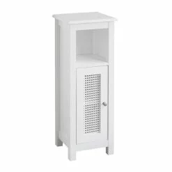 Lloyd Pascal Palermo Cane White Single Door Cabinet -dining room furniture Shop 1000185509 alt05