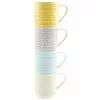 Dunelm Set Of 4 Geo Skandi Stackable Mugs -dining room furniture Shop 30158900