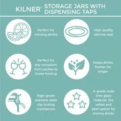 Kilner 5 Litre Clip Top Drinks Dispencer -dining room furniture Shop 30188719 alt04