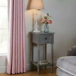 Dunelm Lucy Cane Grey Telephone Table 9 Dunelm Lucy Cane Grey Telephone Table -dining room furniture Shop 30267545 alt01