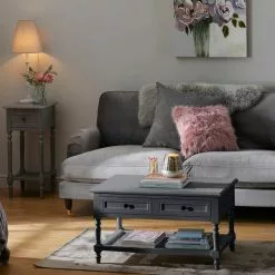 Dunelm Lucy Cane Grey Telephone Table 10 Dunelm Lucy Cane Grey Telephone Table -dining room furniture Shop 30267545 alt03